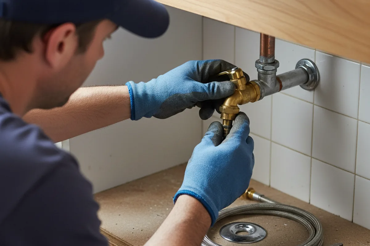 Shutoff valve and fitting work during Faucet and Fixture Repair in Thornwood